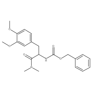 N-Cbz-3,4-Dimethoxy-L-phenylalanine-dimethylamide结构式