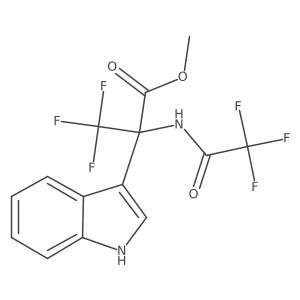Methyl 3,3,3-trifluoro-2-(1H-indol-3-yl)-N-(trifluoroacetyl)alaninate Structure