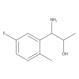 1-Amino-1-(5-fluoro-2-methylphenyl)propan-2-OL Structure