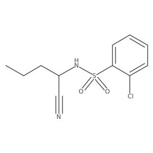 2-chloro-N-(1-cyanobutyl)benzenesulfonamide Structure