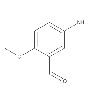 2-Methoxy-5-(methylamino)benzaldehyde Structure