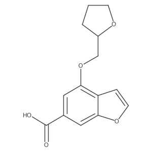 4-((Tetrahydrofuran-2-yl)methoxy)benzofuran-6-carboxylic acid结构式