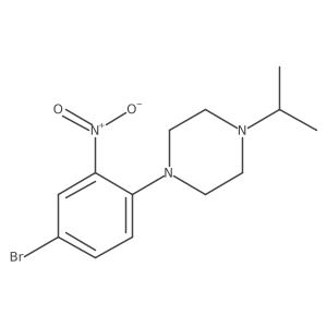 1-(4-Bromo-2-nitrophenyl)-4-isopropylpiperazine结构式