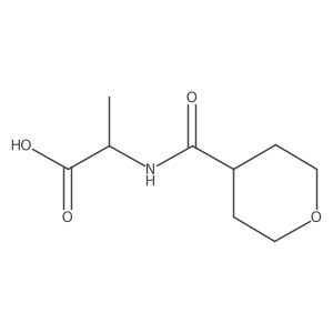 (2R)-2-(tetrahydropyran-4-carbonylamino)propanoic acid结构式