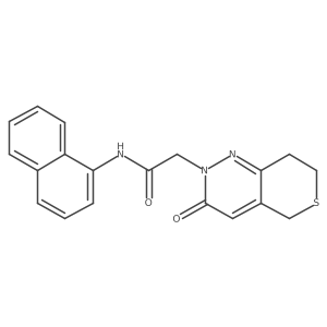 N-(naphthalen-1-yl)-2-(3-oxo-3,5,7,8-tetrahydro-2H-thiopyrano[4,3-c]pyridazin-2-yl)acetamide Structure