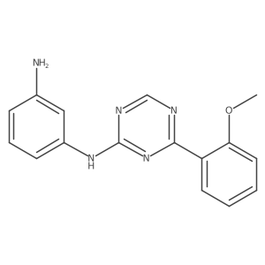 N-(3-aminophenyl)-4-(2-methoxyphenyl)-1,3,5-triazine-2-amine结构式