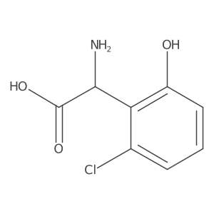 (S)-2-Amino-2-(2-chloro-6-hydroxyphenyl)acetic acid Structure