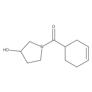 1-(Cyclohex-3-ene-1-carbonyl)pyrrolidin-3-ol结构式