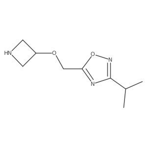 5-[(Azetidin-3-yloxy)methyl]-3-(propan-2-yl)-1,2,4-oxadiazole结构式