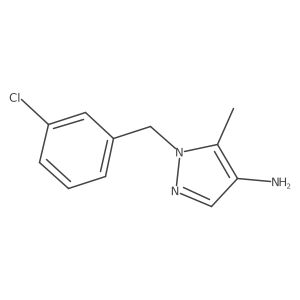 1-(3-Chlorobenzyl)-5-methyl-1h-pyrazol-4-amine Structure