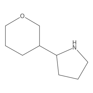 2-(Oxan-3-yl)pyrrolidine Structure