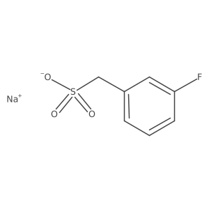 Sodium (3-fluorophenyl)methanesulfonate结构式
