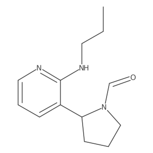 2-(2-(Propylamino)pyridin-3-yl)pyrrolidine-1-carbaldehyde结构式