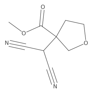 Methyl 3-(dicyanomethyl)tetrahydrofuran-3-carboxylate Structure