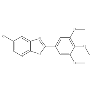 6-Chloro-2-(3,4,5-trimethoxyphenyl)oxazolo[5,4-b]pyridine Structure