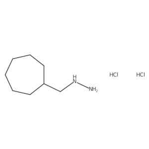 (Cycloheptylmethyl)hydrazine dihydrochloride Structure