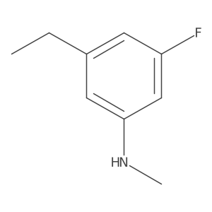 3-ethyl-5-fluoro-N-methylaniline结构式