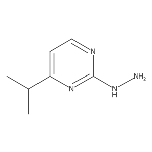 2-Hydrazinyl-4-isopropylpyrimidine Structure