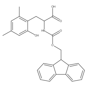 2-({[(9H-fluoren-9-yl)methoxy]carbonyl}amino)-3-(2-hydroxy-4,6-dimethylphenyl)propanoic acid结构式