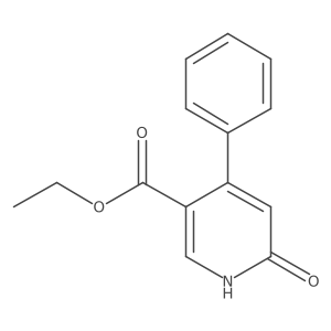 1,6-Dihydro-6-oxo-4-phenyl-3-pyridinecarboxylic acid ethyl ester Structure