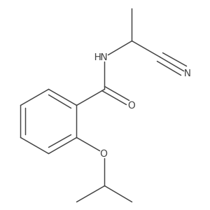 N-(1-Cyanoethyl)-2-propan-2-yloxybenzamide结构式