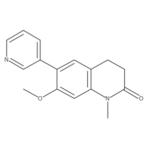 7-Methoxy-1-methyl-6-(pyridin-3-yl)-1,2,3,4-tetrahydroquinolin-2-one Structure