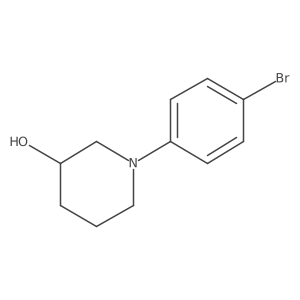 1-(4-Bromophenyl) piperidin-3-ol Structure