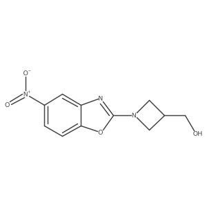 (1-(5-Nitrobenzo[d]oxazol-2-yl)azetidin-3-yl)methanol结构式