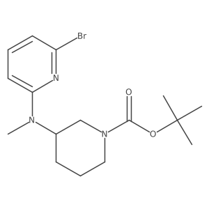 (S)-tert-butyl 3-((6-bromopyridin-2-yl)(methyl)amino)piperidine-1-carboxylate Structure