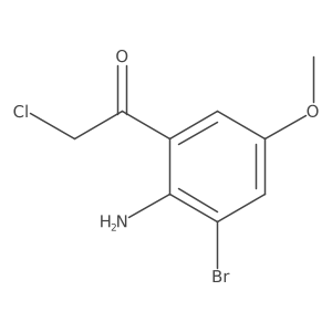 1-(2-Amino-3-bromo-5-methoxyphenyl)-2-chloroethanone Structure