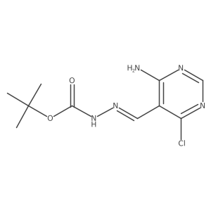 N'-[(1E)-(4-amino-6-chloropyrimidin-5-yl)methylidene](tert-butoxy)carbohydrazide Structure