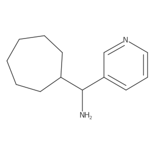 Cycloheptyl(pyridin-3-yl)methanamine结构式