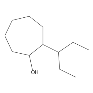 2-(Pentan-3-yl)cycloheptan-1-ol结构式