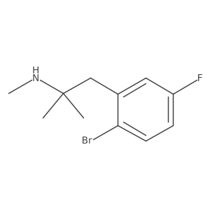 [1-(2-Bromo-5-fluorophenyl)-2-methylpropan-2-yl](methyl)amine结构式
