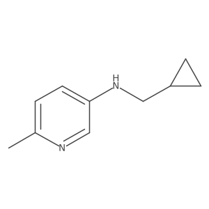 N-(cyclopropylmethyl)-6-methylpyridin-3-amine结构式