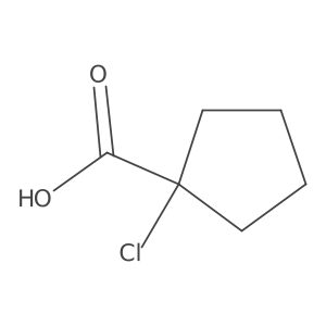 1-Chlorocyclopentane-1-carboxylic acid Structure