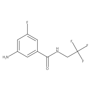 3-Amino-5-fluoro-N-(2,2,2-trifluoroethyl)benzamide Structure