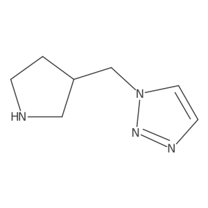 1-[(pyrrolidin-3-yl)methyl]-1H-1,2,3-triazole结构式