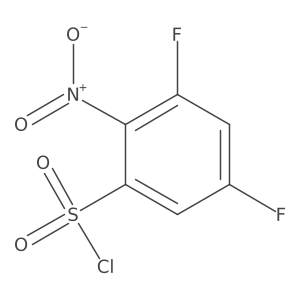 3,5-Difluoro-2-nitrobenzenesulfonylchloride Structure