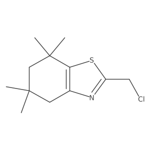 2-(Chloromethyl)-5,5,7,7-tetramethyl-4,5,6,7-tetrahydrobenzo[d]thiazole结构式