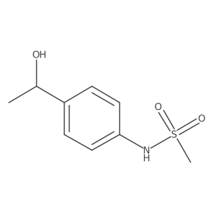 (S)-N-(4-(1-Hydroxyethyl)phenyl)methanesulfonamide结构式