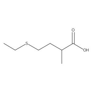 4-(Ethylsulfanyl)-2-methylbutanoic acid Structure