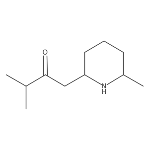 3-Methyl-1-(6-methylpiperidin-2-yl)butan-2-one Structure