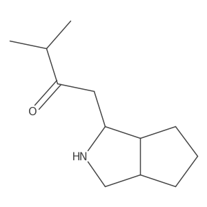 3-Methyl-1-{octahydrocyclopenta[c]pyrrol-1-yl}butan-2-one Structure