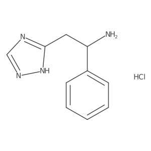 1-phenyl-2-(4H-1,2,4-triazol-3-yl)ethan-1-amine hydrochloride结构式
