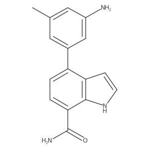 4-(3-Amino-5-methylphenyl)-1H-indole-7-carboxamide结构式