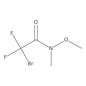 2-Bromo-2,2-difluoro-N-methoxy-N-methylacetamide Structure