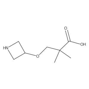 3-(Azetidin-3-yloxy)-2,2-dimethylpropanoic acid Structure