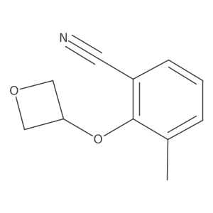 3-Methyl-2-(oxetan-3-yloxy)benzonitrile Structure
