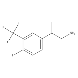 2-[4-Fluoro-3-(trifluoromethyl)phenyl]propan-1-amine结构式